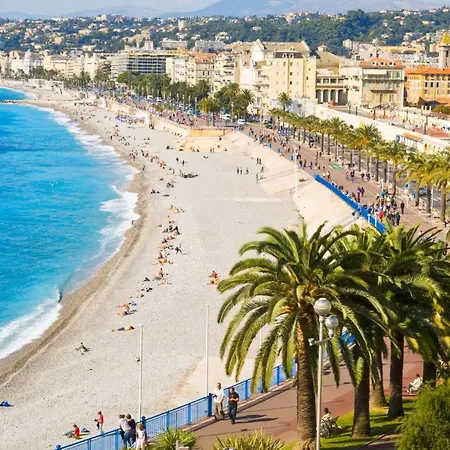 Beachfront Promenade Des 2 Terraces Apartamento Niza